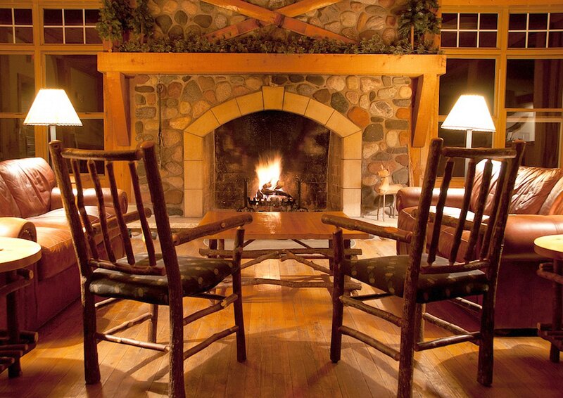 Fireplace in Lodge