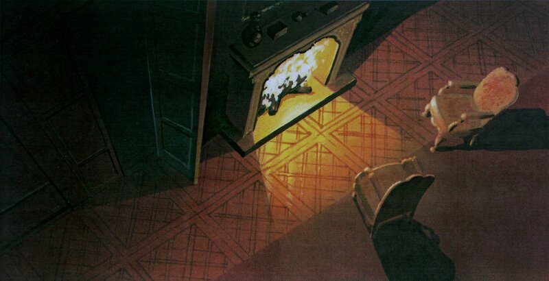 Fireplace in Room — Brown