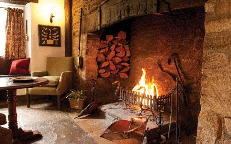 Fireplace in Stone Room