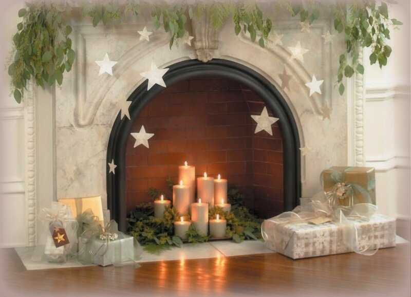 Fireplace with Candles