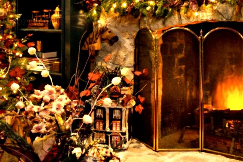 Fireplace with Decorations