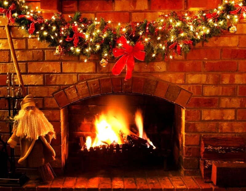 Fireplace with Garland