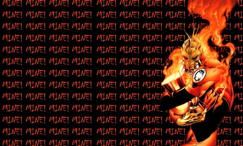 Firestorm character in flames