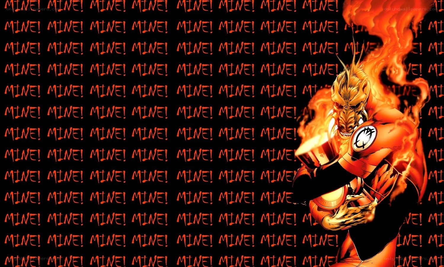 Firestorm character in flames