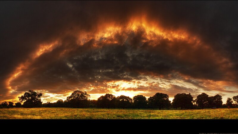 Firestorm Clouds over Field
