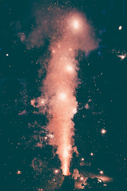 Firework Display at Night