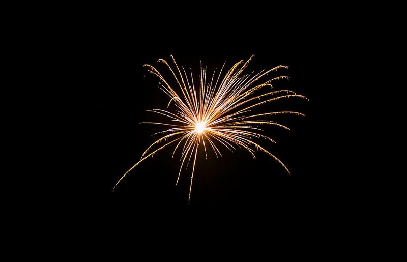 Firework Explosion — Black, Dramatic, Night, Photograph