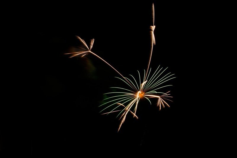 Firework Explosion — Black