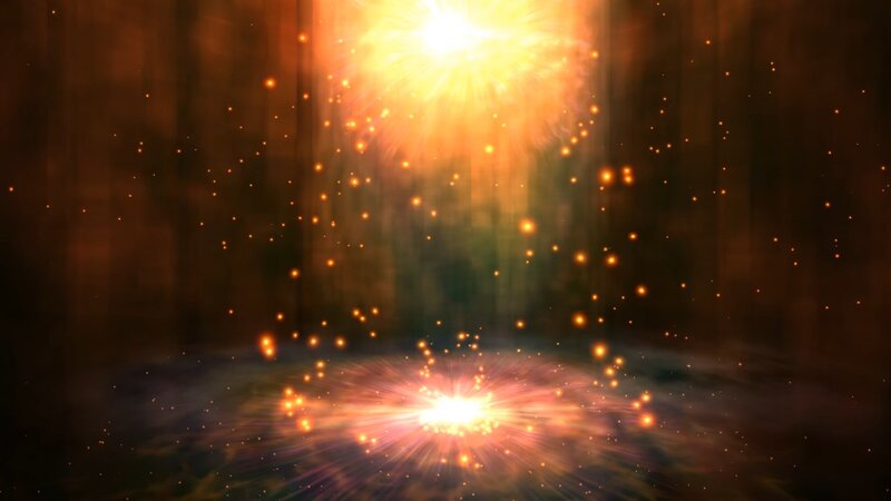 Firework Explosion — Orange, Dramatic, Digital Art