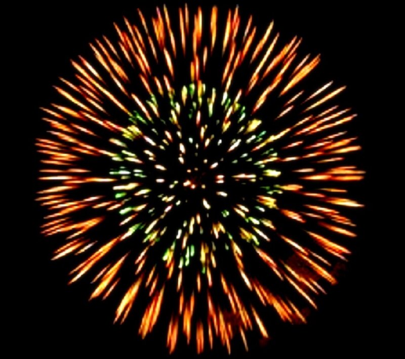 Firework Explosion — Orange