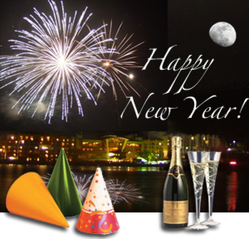 Fireworks and Champagne — Black