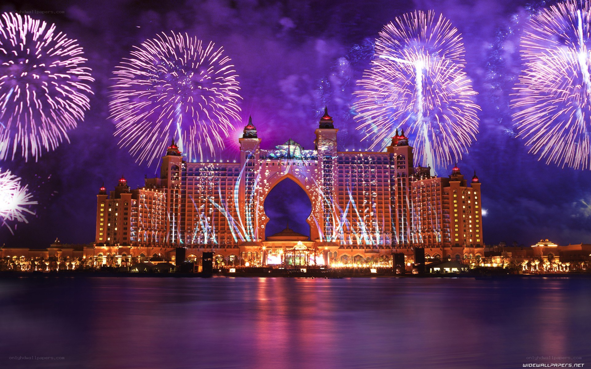 Fireworks at Atlantis Hotel