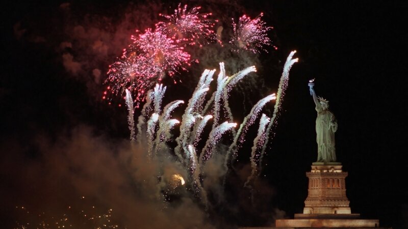 Fireworks at Statue of Liberty