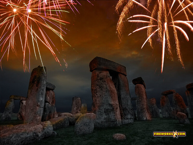 Fireworks at Stonehenge