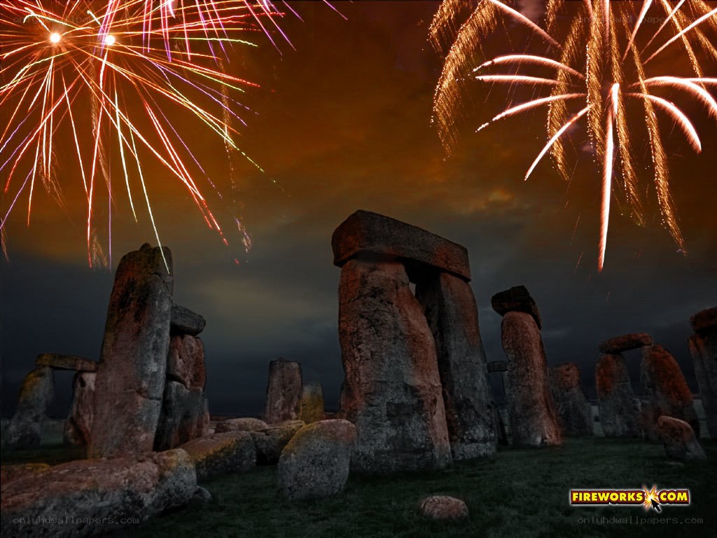 Fireworks at Stonehenge