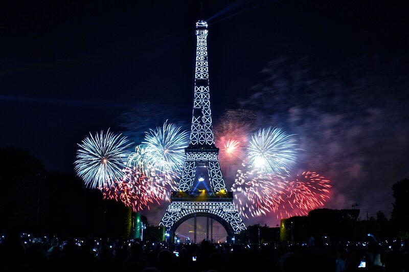Fireworks at the Eiffel Tower