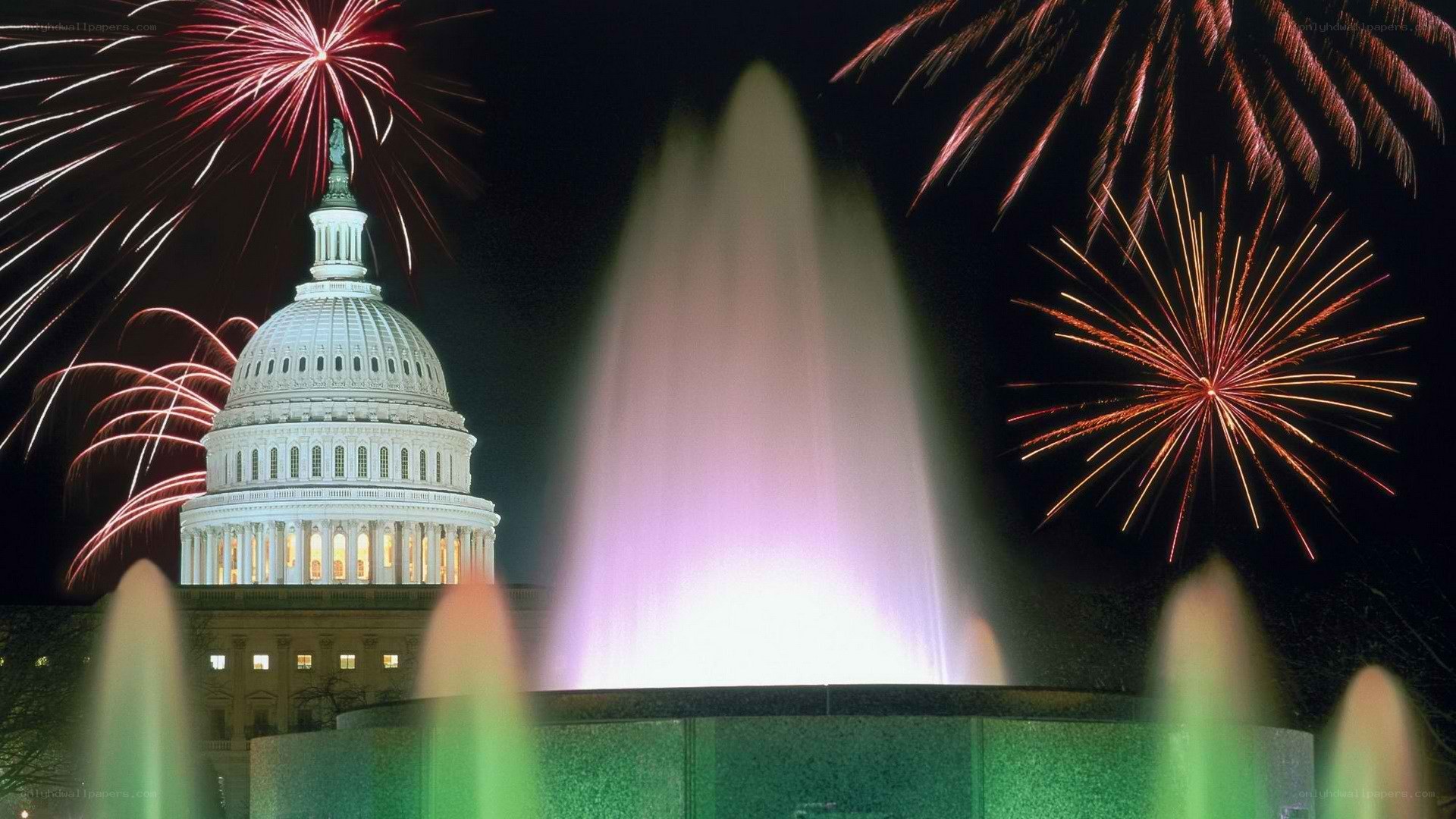 Fireworks at the U.S. Capitol