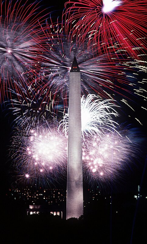 Fireworks at the Washington Monument