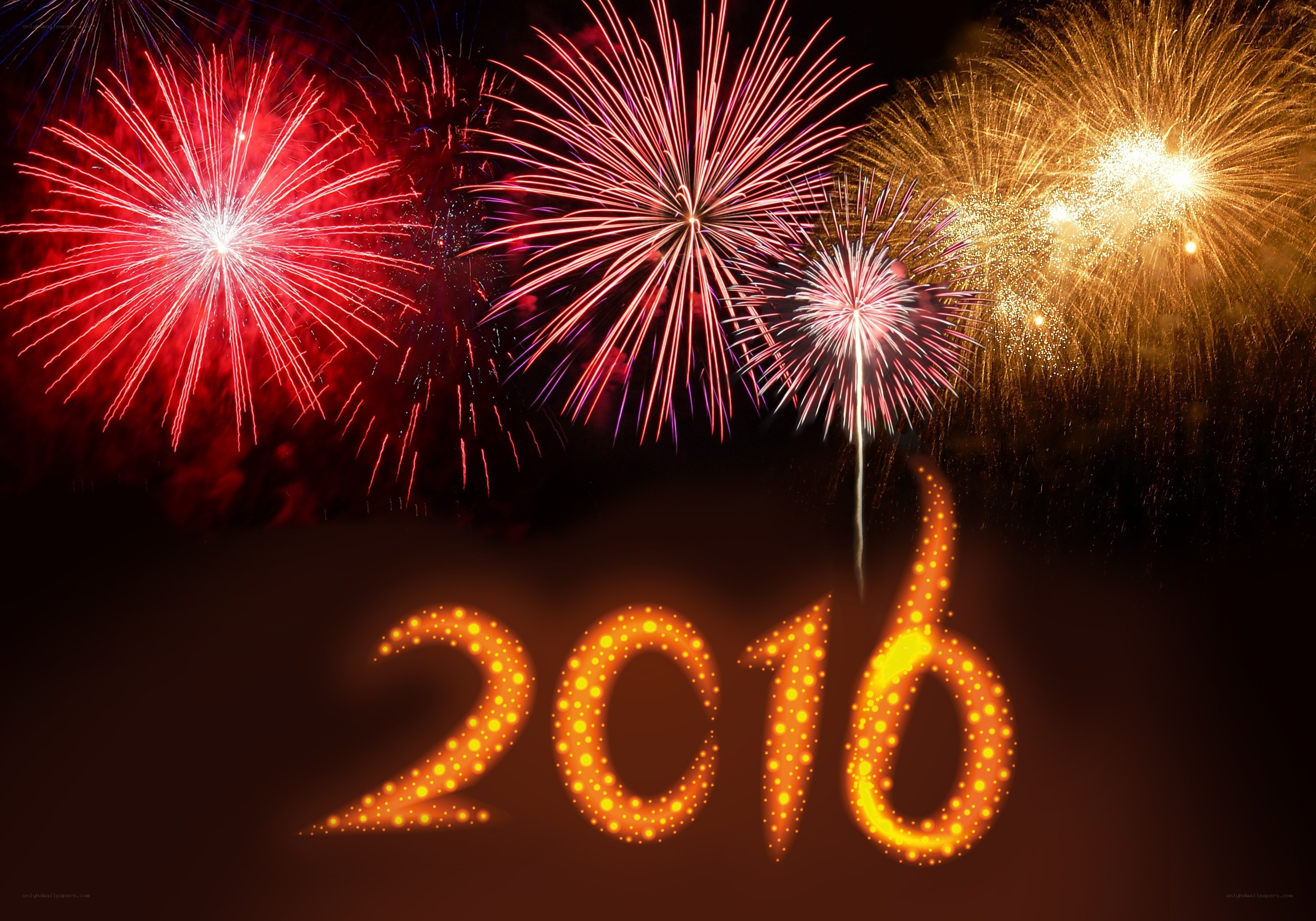 Fireworks celebrating 2016