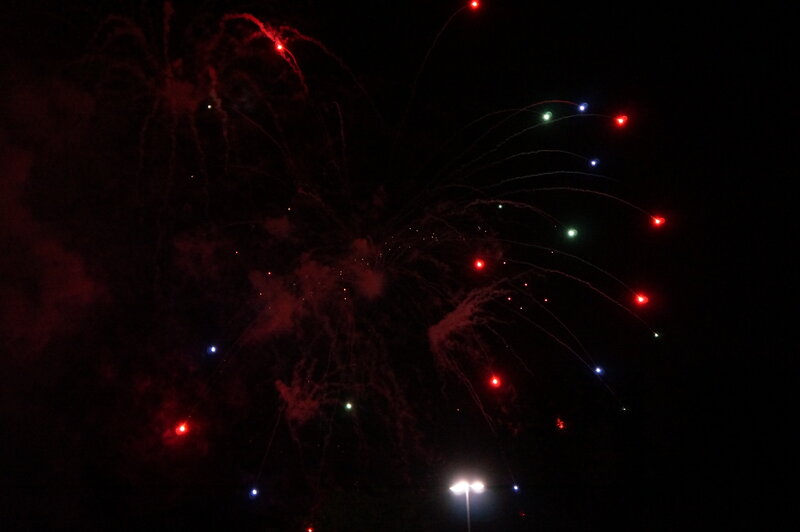 Fireworks Display at Night — Black, Celebratory