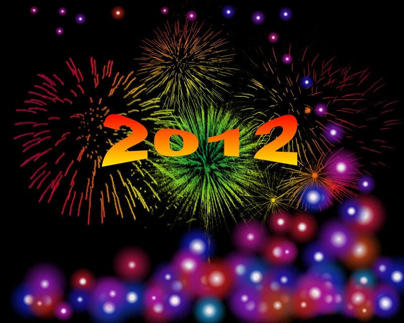 Fireworks Display — Black, Celebratory, Night, Digital Art, Balloons