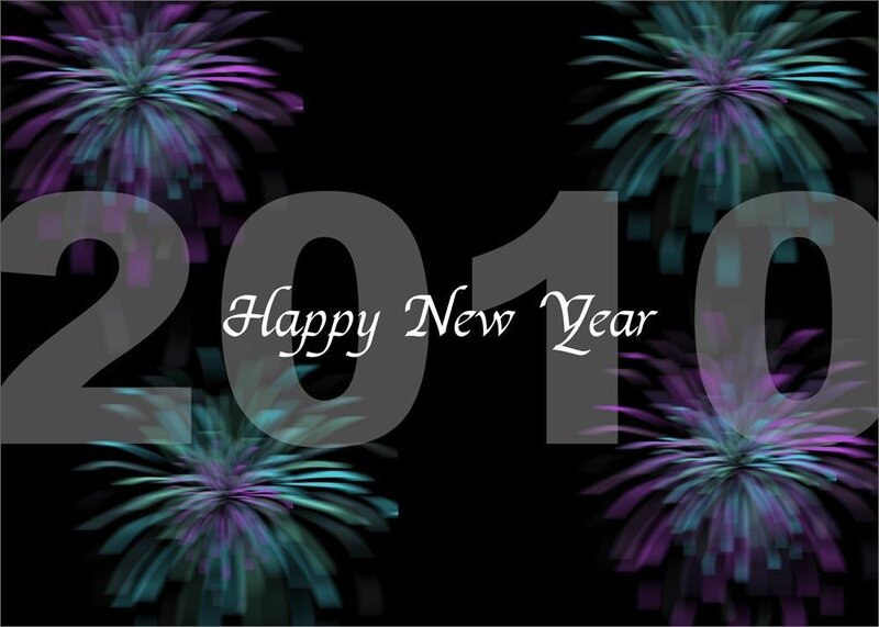 Fireworks Display — Black, Celebratory, Night, Digital Art, Text, Purple
