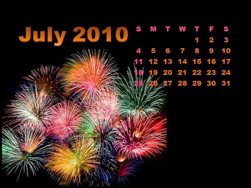 Fireworks Display — Black, Celebratory, Night, Photograph, Calendar