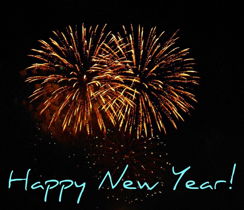 Fireworks Display — Black, Celebratory, Night, Photograph, Night Sky, Text