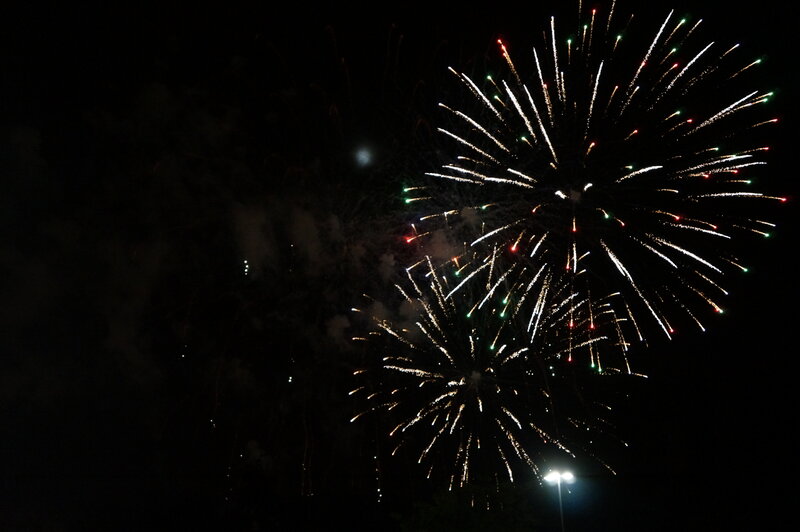 Fireworks Display — Black, Celebratory, Night, Photograph, Night Sky