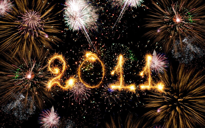 Fireworks Display — Black, Celebratory, Night