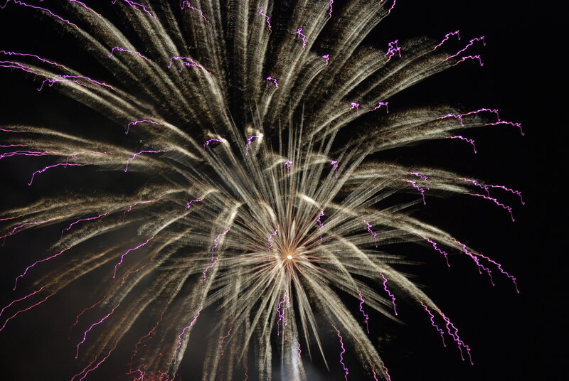 Fireworks Display — Black, Dramatic, Night, Photograph, Night Sky, Explosion