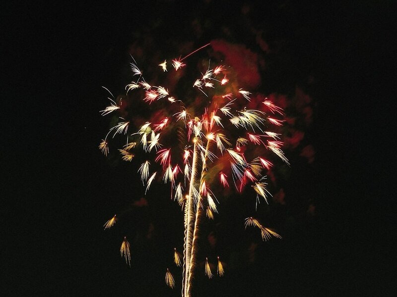 Fireworks Display — Black, Dramatic, Night, Photograph, Night Sky