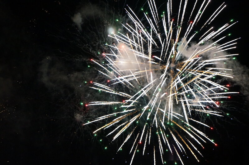 Fireworks Display — Black, Dramatic, Night, Photograph, Sky, Smoke, Explosion