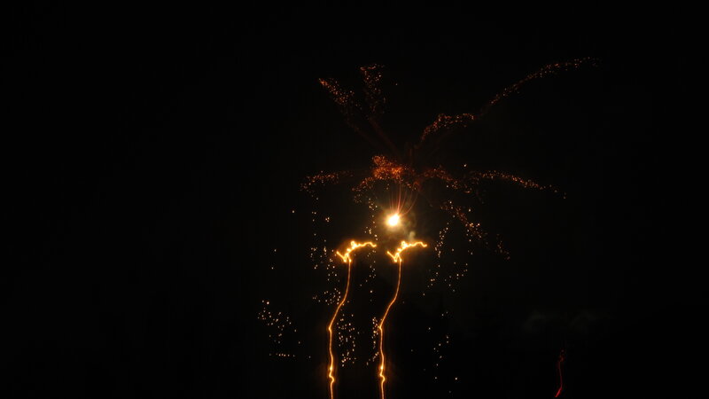 Fireworks Display — Black, Dramatic, Night, Photograph