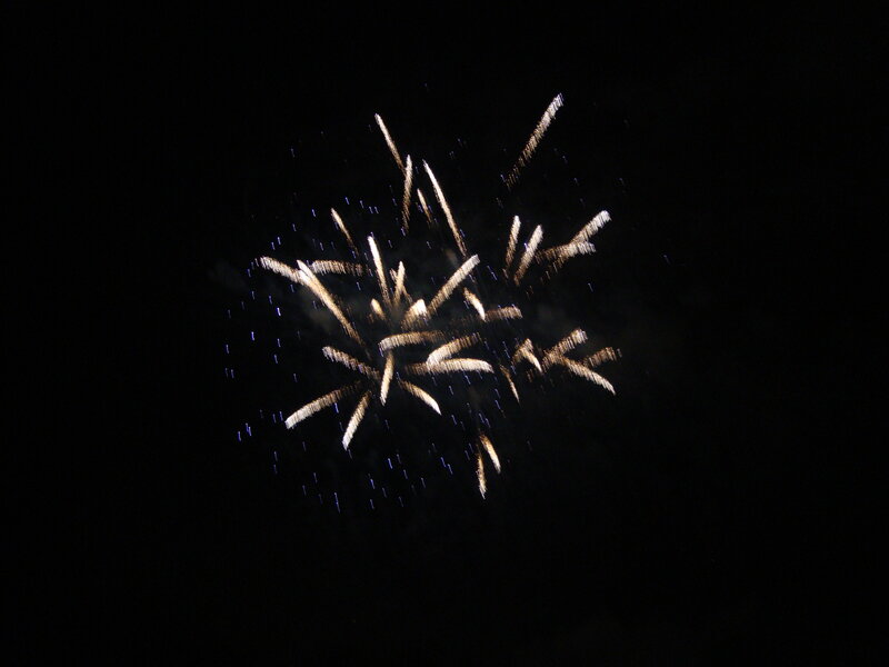 Fireworks Display — Black, Dramatic, Night