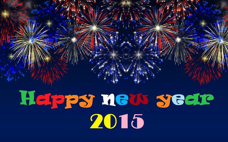 Fireworks Display — Blue, Festive, Night, Digital Art