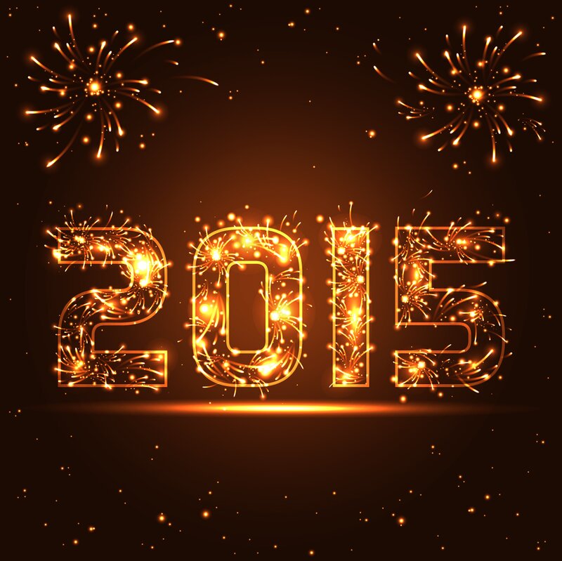 Fireworks Display — Gold