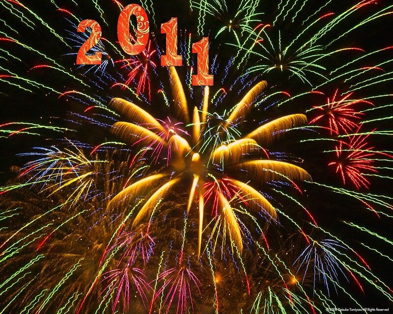 Fireworks Display — Green
