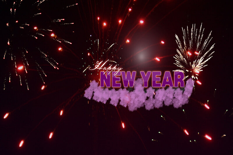 Fireworks Display — Purple
