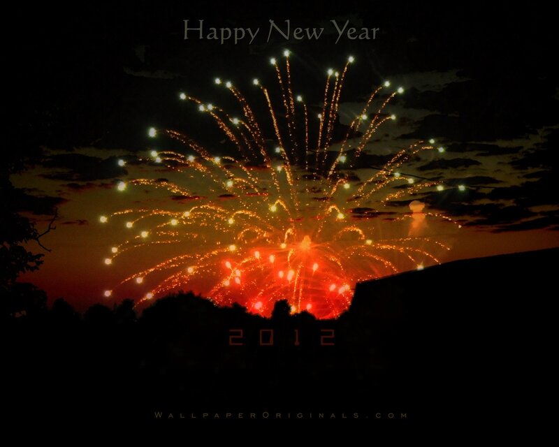 Fireworks Display — Red, Celebratory, Night, Photograph