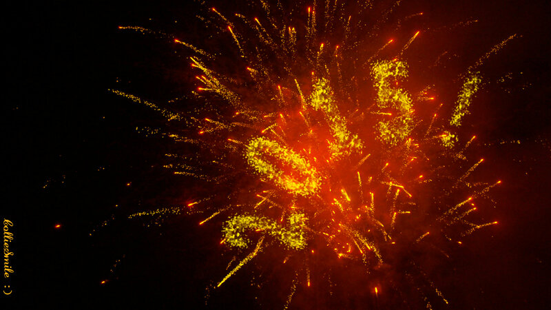 Fireworks Display — Red, Dramatic, Night, Photograph, Night Sky, Explosion