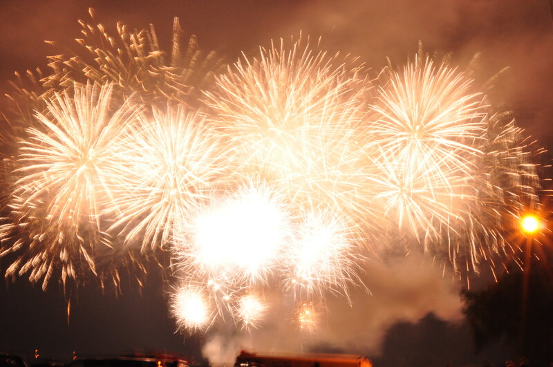 Fireworks Display — White