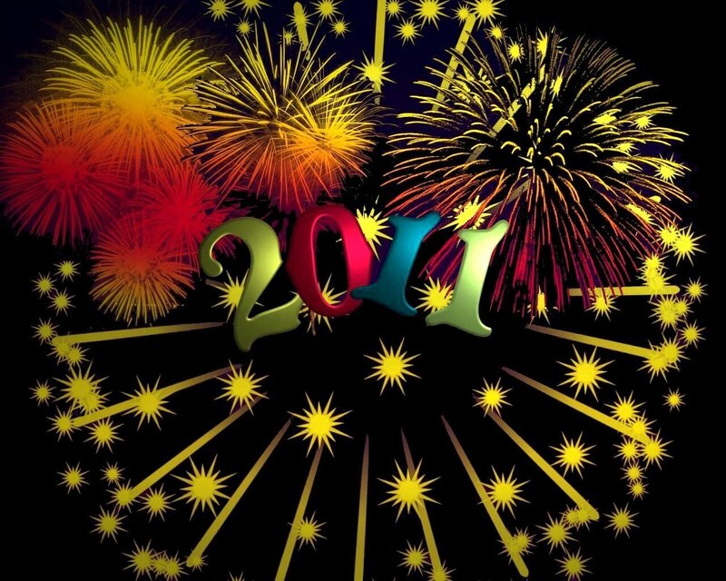 Fireworks Display — Yellow