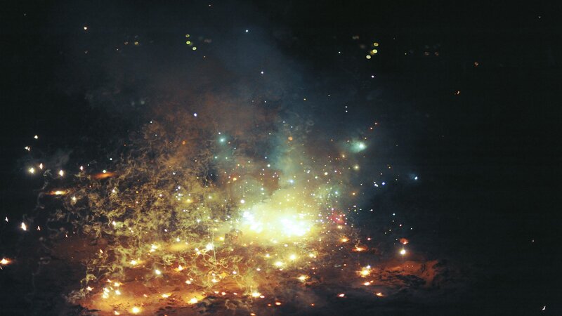 Fireworks Explosion — Black