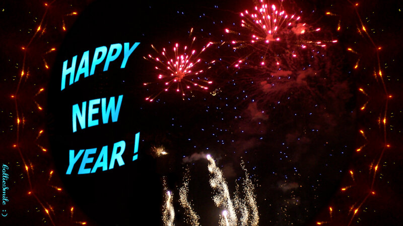 Fireworks in Night Sky — Black, Celebratory