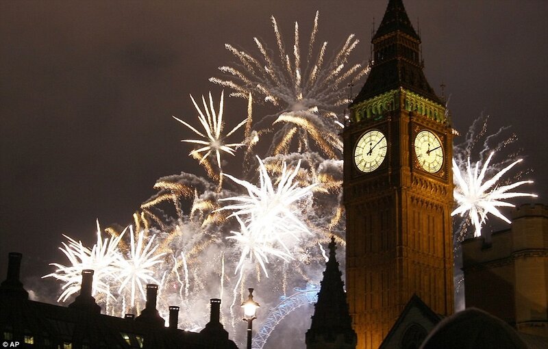 Fireworks over Big Ben