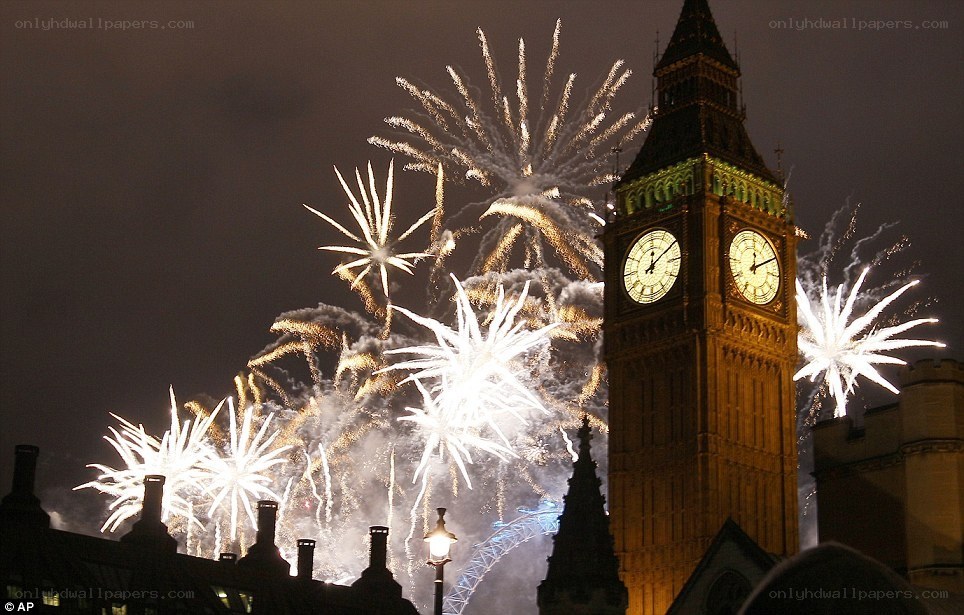 Fireworks over Big Ben