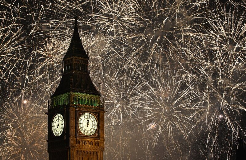Fireworks over Big Ben