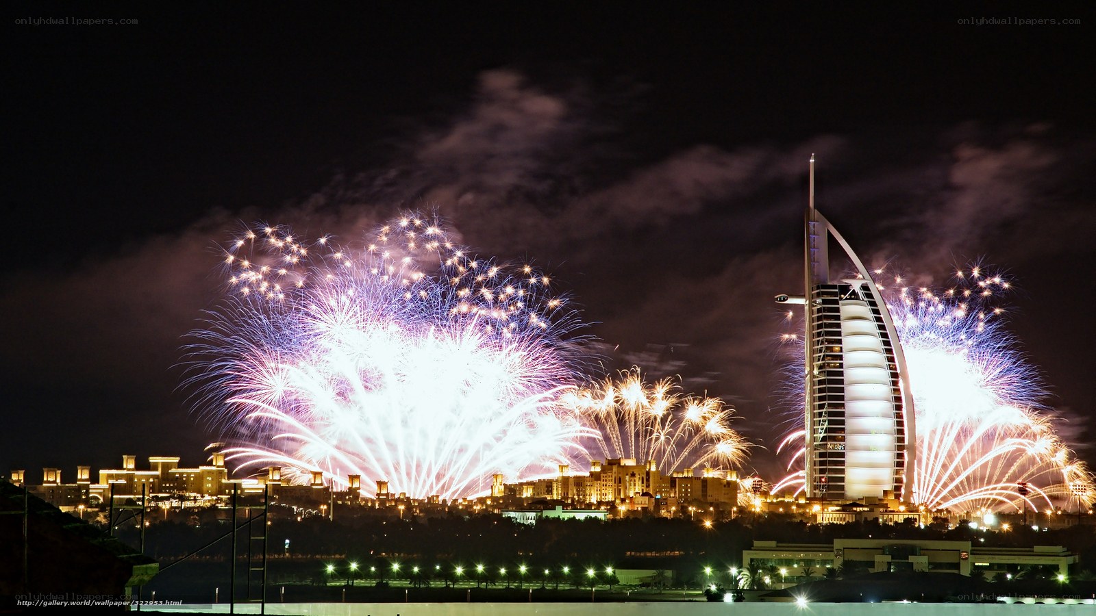 Fireworks over Burj Al Arab