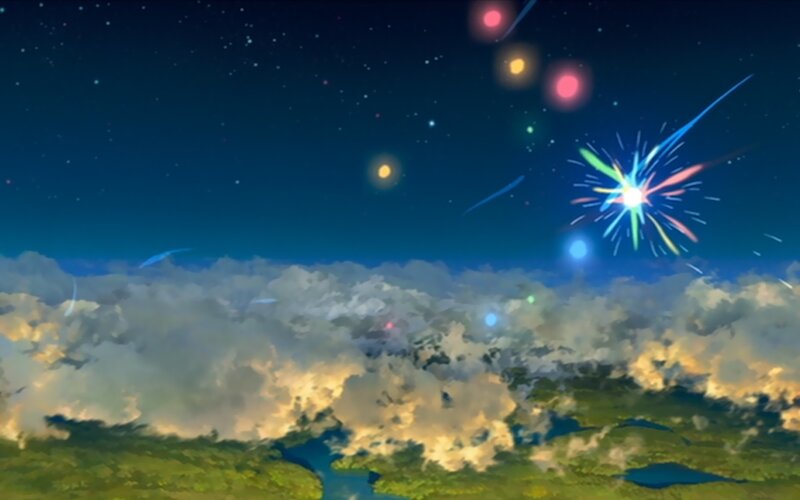 Fireworks over Clouds